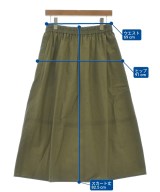L'EQUIPE YOSHIE INABA（レキップヨシエイナバ）ロング・マキシ丈スカート カーキ サイズ:38(M位) レディース/2200626574086