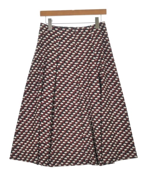 L'EQUIPE YOSHIE INABA（レキップヨシエイナバ）ロング・マキシ丈スカート 赤 サイズ:38(S位) レディース/2200617593034