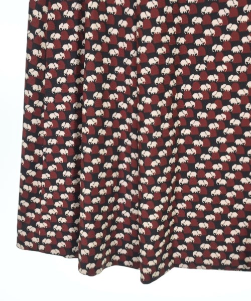 L'EQUIPE YOSHIE INABA（レキップヨシエイナバ）ロング・マキシ丈スカート 赤 サイズ:38(S位) レディース/2200617593034