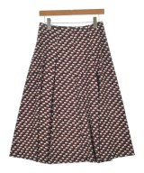 L'EQUIPE YOSHIE INABA（レキップヨシエイナバ）ロング・マキシ丈スカート 赤 サイズ:38(S位) レディース/2200617593034