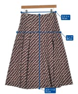 L'EQUIPE YOSHIE INABA（レキップヨシエイナバ）ロング・マキシ丈スカート 赤 サイズ:38(S位) レディース/2200617593034