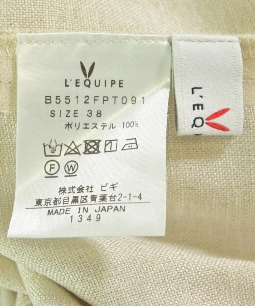 L'EQUIPE YOSHIE INABA（レキップヨシエイナバ）その他 ベージュ サイズ:38(S位) レディース/2200632734047