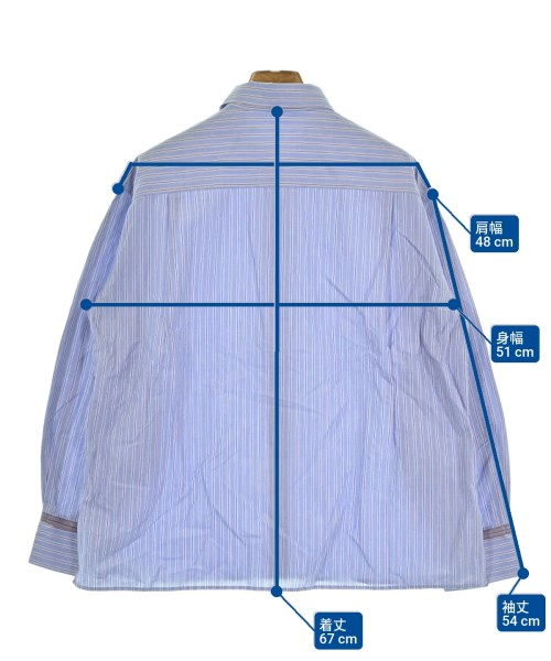 L'EQUIPE YOSHIE INABA（レキップヨシエイナバ）カジュアルシャツ 青 サイズ:38(M位) レディース/2200633021016