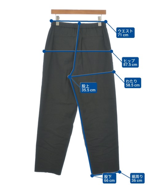 L'EQUIPE YOSHIE INABA（レキップヨシエイナバ）スラックス 黒 サイズ:38(S位) レディース/2200616132043