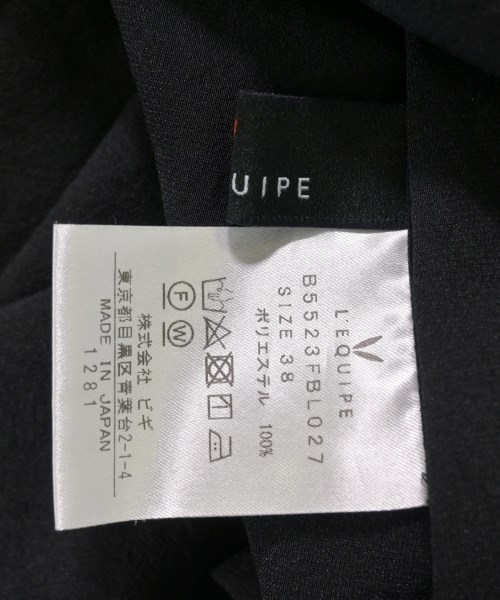 L'EQUIPE YOSHIE INABA（レキップヨシエイナバ）ワンピース 黒 サイズ:38(M位) レディース/2200617346036