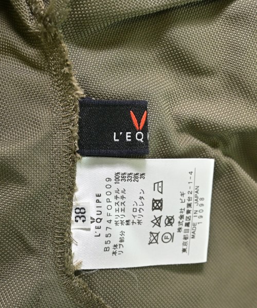 L'EQUIPE YOSHIE INABA（レキップヨシエイナバ）ワンピース カーキ サイズ:38(S位) レディース/2200617482017