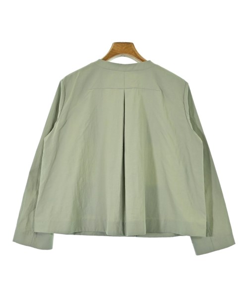 L'EQUIPE YOSHIE INABA（レキップヨシエイナバ）ノーカラージャケット カーキ サイズ:38(S位) レディース/2200617482031