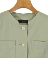 L'EQUIPE YOSHIE INABA（レキップヨシエイナバ）ノーカラージャケット カーキ サイズ:38(S位) レディース/2200617482031