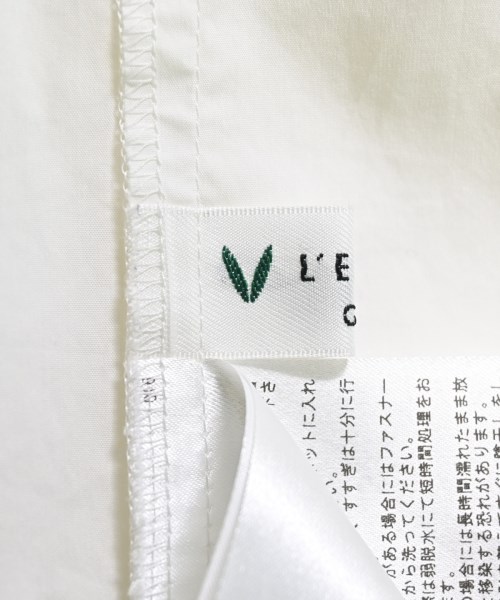 L'EQUIPE YOSHIE INABA（レキップヨシエイナバ）ブラウス 白 サイズ:38(S位) レディース/2200617482055