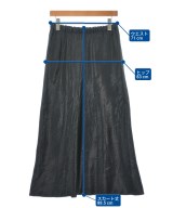 L'EQUIPE YOSHIE INABA（レキップヨシエイナバ）ロング・マキシ丈スカート 黒 サイズ:38(S位) レディース/2200621357035