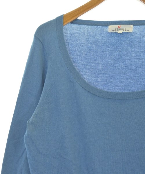L'EQUIPE YOSHIE INABA（レキップヨシエイナバ）ニット・セーター 青 サイズ:38(S位) レディース/2200670250035