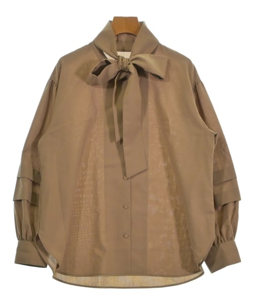 L'EQUIPE YOSHIE INABA(レキップヨシエイナバ)ブラウス ベージュ サイズ:38(S位)/2200678055038