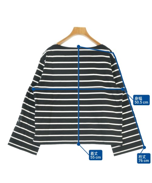 L'EQUIPE YOSHIE INABA（レキップヨシエイナバ）Tシャツ・カットソー 黒 サイズ:38(S位) レディース/2200678055083