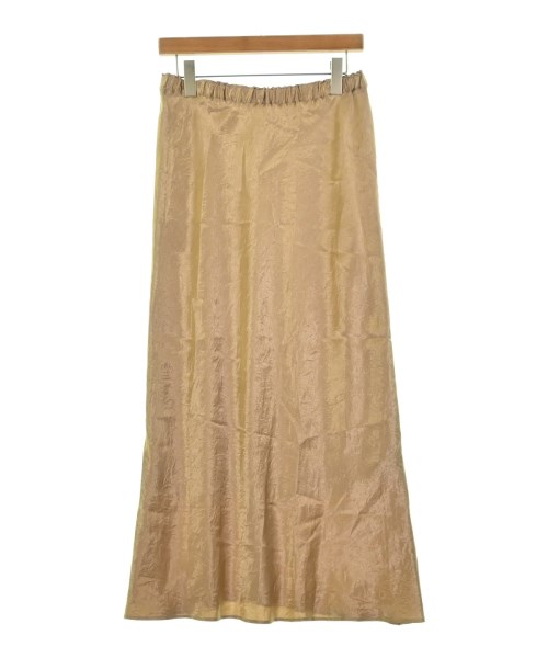 L'EQUIPE YOSHIE INABA（レキップヨシエイナバ）ロング・マキシ丈スカート ゴールド サイズ:38(S位) レディース/2200678055090