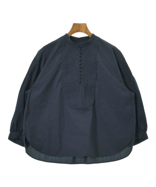 L'EQUIPE YOSHIE INABA(レキップヨシエイナバ)ブラウス 紺 サイズ:38(S位)/2200678055106