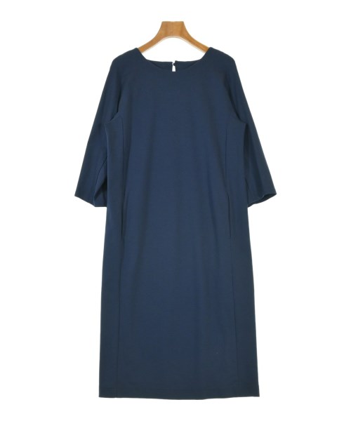 L'EQUIPE YOSHIE INABA(レキップヨシエイナバ)ワンピース 紺 サイズ:38(S位)/2200672347085