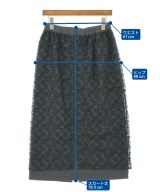 L'EQUIPE YOSHIE INABA（レキップヨシエイナバ）ロング・マキシ丈スカート 黒 サイズ:38(S位) レディース/2200672876066