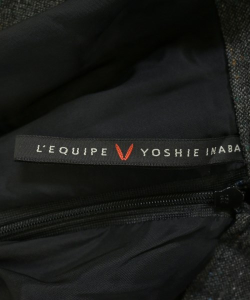 L'EQUIPE YOSHIE INABA（レキップヨシエイナバ）ひざ丈スカート グレー サイズ:40(M位) レディース/2200682188036