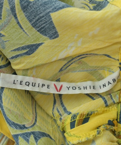 L'EQUIPE YOSHIE INABA（レキップヨシエイナバ）ロング・マキシ丈スカート 黄 サイズ:11(L位) レディース/2200687943043