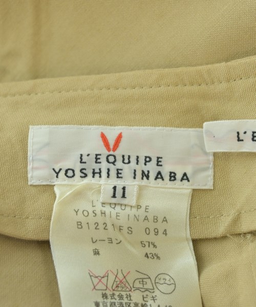 L'EQUIPE YOSHIE INABA（レキップヨシエイナバ）ロング・マキシ丈スカート ベージュ サイズ:11(L位) レディース/2200687943098