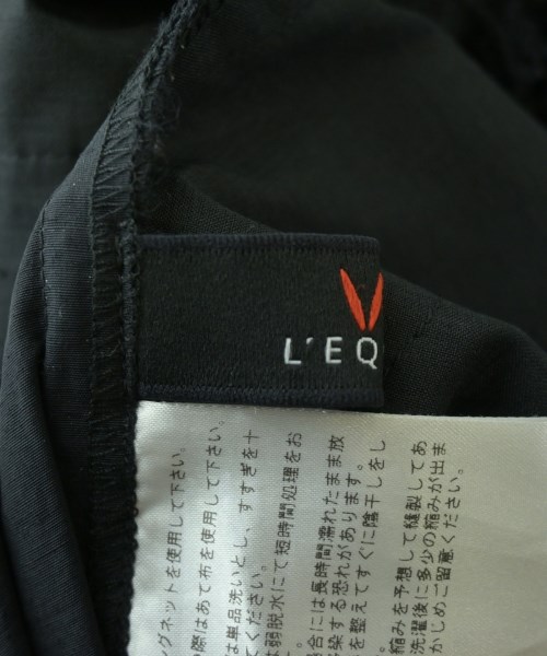 L'EQUIPE YOSHIE INABA（レキップヨシエイナバ）その他 黒 サイズ:38(S位) レディース/2200693958031