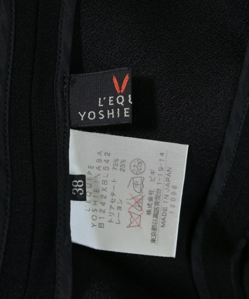 L'EQUIPE YOSHIE INABA（レキップヨシエイナバ）カジュアルジャケット 黒 サイズ:38(S位) レディース/2200701700065