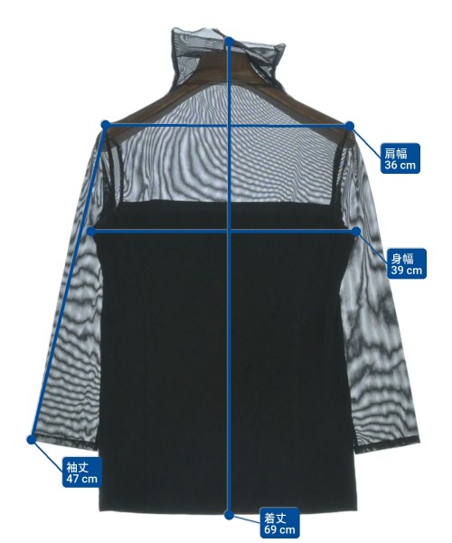 L'EQUIPE YOSHIE INABA（レキップヨシエイナバ）Tシャツ・カットソー 黒 サイズ:40(M位) レディース/2200658504068