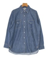 L'EQUIPE YOSHIE INABA（レキップヨシエイナバ）カジュアルシャツ 紺 サイズ:38(S位) レディース/2200660685021