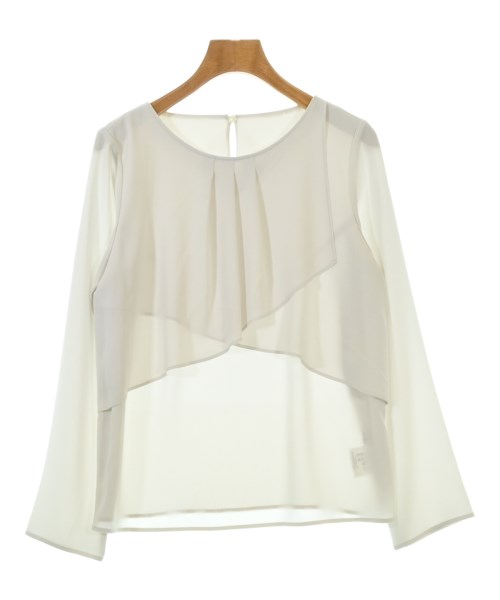 L'EQUIPE YOSHIE INABA(レキップヨシエイナバ)ブラウス 白 サイズ:38(S位)/2200661585092