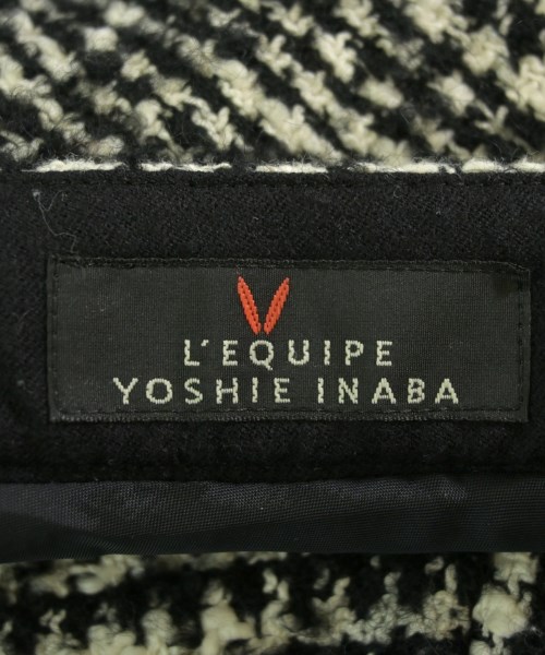 L'EQUIPE YOSHIE INABA（レキップヨシエイナバ）ロング・マキシ丈スカート 黒 サイズ:38(S位) レディース/2200712058032