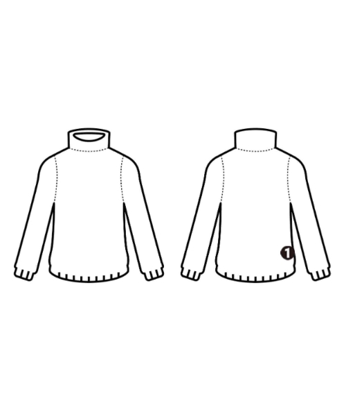 L'EQUIPE YOSHIE INABA（レキップヨシエイナバ）ニット・セーター 黒 サイズ:38(S位) レディース/2200638436204