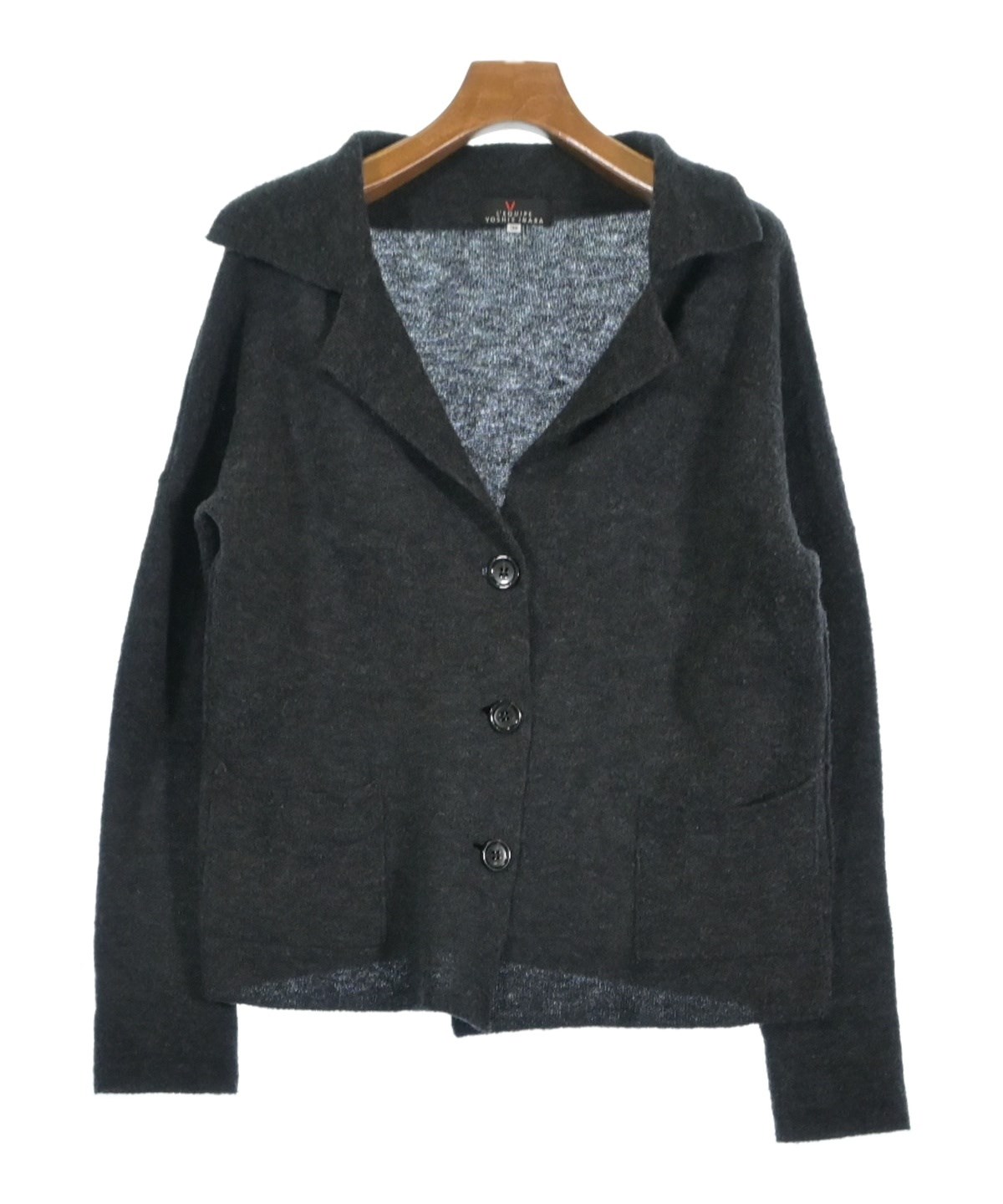 レキップ　ヨシエイナバ　モノトーン　ウールジャケット　38 L'EQUIPE YOSHIE INABA（レキップヨシエイナバ）カジュアルジャケット