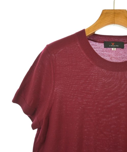L'EQUIPE YOSHIE INABA（レキップヨシエイナバ）ニット・セーター 赤 サイズ:40/40(M位) レディース/2200625130016