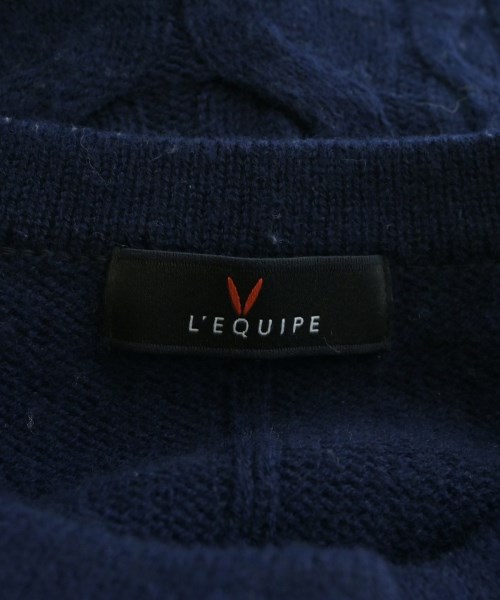L'EQUIPE YOSHIE INABA（レキップヨシエイナバ）カーディガン 紺 サイズ:38(S位) レディース/2200625130061