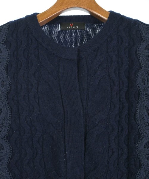 L'EQUIPE YOSHIE INABA（レキップヨシエイナバ）カーディガン 紺 サイズ:38(S位) レディース/2200625130061