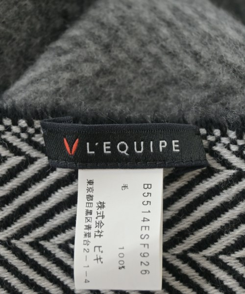 L'EQUIPE YOSHIE INABA（レキップヨシエイナバ）マフラー グレー サイズ:- レディース/2200625130092