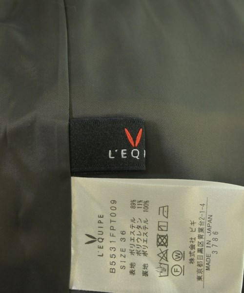 L'EQUIPE YOSHIE INABA（レキップヨシエイナバ）スラックス グレー サイズ:36(S位) レディース/2200649127047