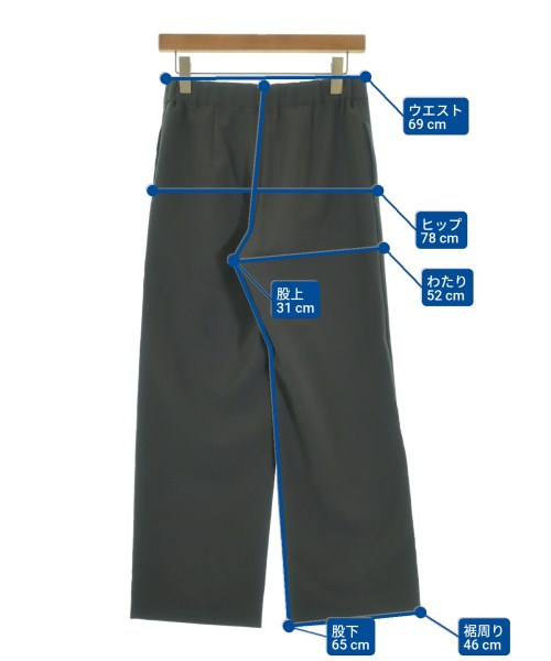 L'EQUIPE YOSHIE INABA（レキップヨシエイナバ）スラックス グレー サイズ:36(S位) レディース/2200649127047