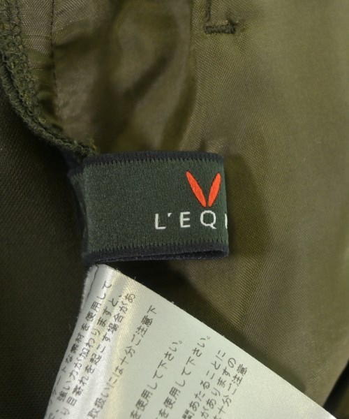 L'EQUIPE YOSHIE INABA（レキップヨシエイナバ）スラックス カーキ サイズ:36(S位) レディース/2200649127054