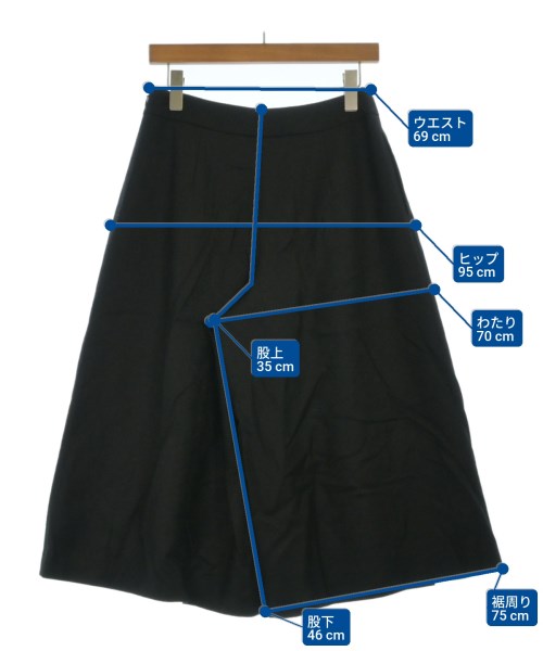 L'EQUIPE YOSHIE INABA（レキップヨシエイナバ）ショートパンツ 黒 サイズ:38(M位) レディース/2200650111028