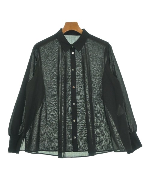 L'EQUIPE YOSHIE INABA(レキップヨシエイナバ)ブラウス 黒 サイズ:38(S位)/2200650111035