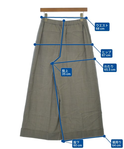 L'EQUIPE YOSHIE INABA（レキップヨシエイナバ）スラックス グレー サイズ:38(M位) レディース/2200650111042