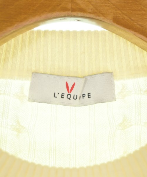 L'EQUIPE YOSHIE INABA（レキップヨシエイナバ）ニット・セーター 白 サイズ:38(S位) レディース/2200650168015