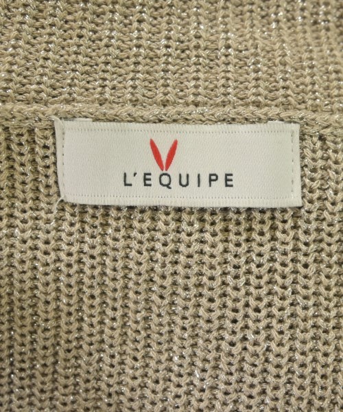 L'EQUIPE YOSHIE INABA（レキップヨシエイナバ）ニット・セーター ベージュ サイズ:38(S位) レディース/2200650168046