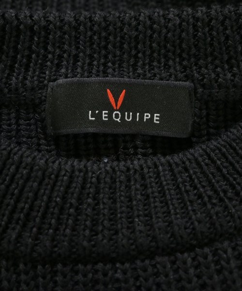 L'EQUIPE YOSHIE INABA（レキップヨシエイナバ）ニット・セーター 黒 サイズ:38(S位) レディース/2200636941076