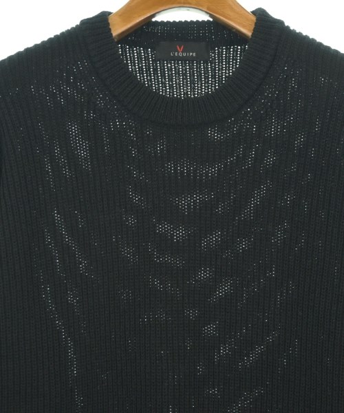 L'EQUIPE YOSHIE INABA（レキップヨシエイナバ）ニット・セーター 黒 サイズ:38(S位) レディース/2200636941076