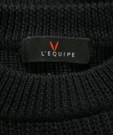 L'EQUIPE YOSHIE INABA（レキップヨシエイナバ）ニット・セーター 黒 サイズ:38(S位) レディース/2200636941076