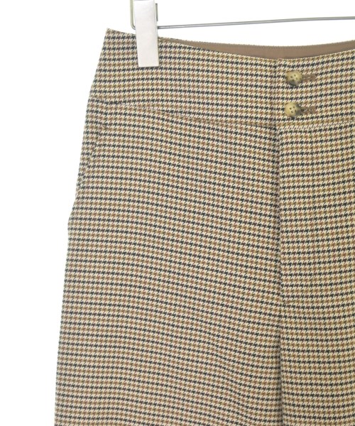 L'EQUIPE YOSHIE INABA（レキップヨシエイナバ）スラックス 茶 サイズ:36(XS位) レディース/2200636941090