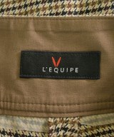 L'EQUIPE YOSHIE INABA（レキップヨシエイナバ）スラックス 茶 サイズ:36(XS位) レディース/2200636941090
