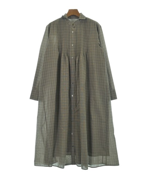L'EQUIPE YOSHIE INABA(レキップヨシエイナバ)シャツワンピース グレー サイズ:38(S位)/2200640754082